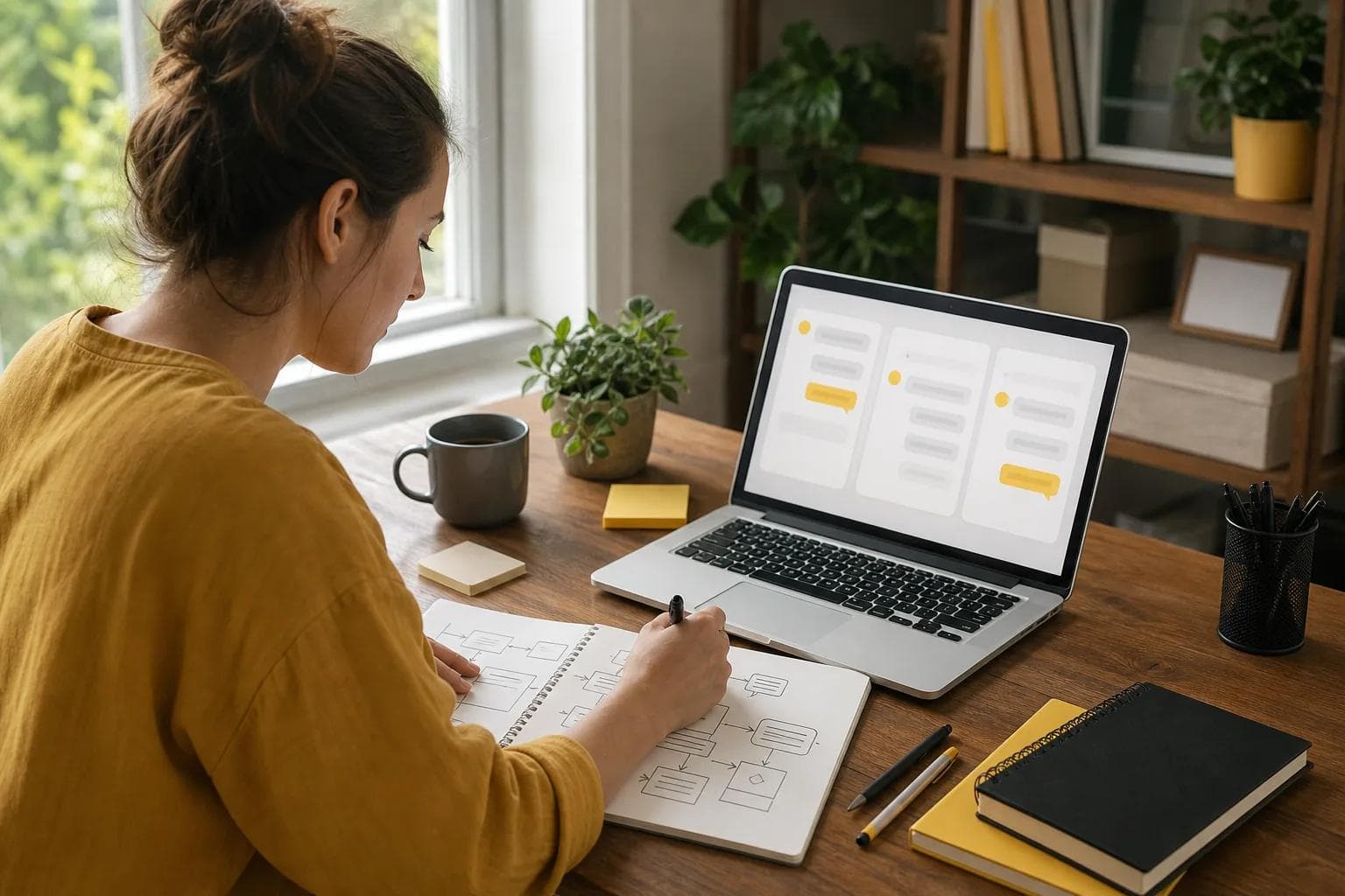 Planning an AI chatbot workflow and user conversation goals